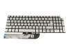 Dell Inspiron 15 (5505) Original Tastatur DE (deutsch) silber mit Backlight