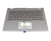 EAZA0002010-1 Original Acer Tastatur inkl. Topcase CH (schweiz) grau/grau mit Backlight