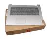 EG1JX000200 Original Lenovo Tastatur inkl. Topcase DE (deutsch) grau/silber (Fingerprint)