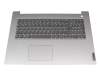 EG1JX000200 Original Lenovo Tastatur inkl. Topcase DE (deutsch) grau/silber (Fingerprint)