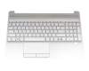 HP 15-dw0000 Original Tastatur inkl. Topcase DE (deutsch) silber/silber (Fingerprint)