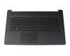HP 17-by1000 Original Tastatur inkl. Topcase FR (französisch) schwarz/schwarz