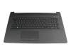 HP 17-ca2000 Original Tastatur inkl. Topcase FR (französisch) schwarz/schwarz (PTP/mit DVD)
