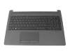 HP 255 G7 Original Tastatur inkl. Topcase CH (schweiz) schwarz/schwarz