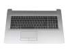 HP 470 G7 Original Tastatur inkl. Topcase DE (deutsch) schwarz/silber mit Backlight mit ODD