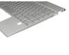 HP Envy 13-aq1400 Original Tastatur inkl. Topcase DE (deutsch) silber/silber mit Backlight