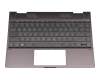 HP Envy x360 13-ag0800 Original Tastatur inkl. Topcase DE (deutsch) dunkelgrau/grau mit Backlight