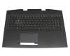 HP Omen 17-cb1000 Original Tastatur inkl. Topcase DE (deutsch) schwarz/schwarz mit Backlight