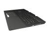 HP Omen 17-cb1000 Original Tastatur inkl. Topcase DE (deutsch) schwarz/schwarz mit Backlight