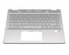 HP Pavilion x360 14-dh0200 Original Tastatur inkl. Topcase DE (deutsch) silber/silber mit Backlight