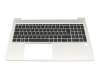 HP ProBook 450 G10 Original Tastatur inkl. Topcase DE (deutsch) schwarz/silber mit Backlight