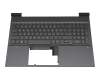 HP Spectre x360 13-aw2000 Original Tastatur inkl. Topcase DE (deutsch) grau/grau mit Backlight