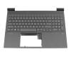 HP Victus 16-e0000 Original Tastatur inkl. Topcase DE (deutsch) schwarz/schwarz mit Backlight (RTX-Grafikkarte)