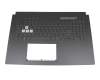 JMOA0KNR0-6910UK0012208000W3 Original Asus Tastatur inkl. Topcase UK (englisch) schwarz/transparent/schwarz mit Backlight