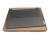 JWINJ Original Lenovo Tastatur inkl. Topcase DE (deutsch) grau/silber