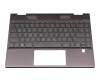 L54232-041 Original HP Tastatur inkl. Topcase DE (deutsch) grau/grau mit Backlight