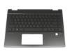 L54866-041 Original HP Tastatur inkl. Topcase DE (deutsch) schwarz/schwarz mit Backlight