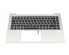 L87607-041 Original HP Tastatur inkl. Topcase DE (deutsch) schwarz/silber mit Backlight