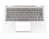 LCM17J66D0J686 Original Chicony Tastatur inkl. Topcase DE (deutsch) grau/silber mit Backlight