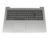 Lenovo IdeaPad 320-15IKBRN (81BG/81BT) Original Tastatur inkl. Topcase DE (deutsch) grau/silber (Fingerprint)