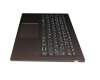 Lenovo Yoga 920-13IKB (80Y7/80Y8/81TF) Original Tastatur inkl. Topcase DE (deutsch) grau/bronze mit Backlight