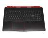 MSI GE63 RGB 9SE/9SG (MS-16P7) Original Tastatur inkl. Topcase FR (französisch) schwarz/schwarz mit Backlight