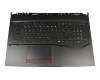 MSI GE75 Raider 8RE/8RF (MS-17E1) Original Tastatur inkl. Topcase DE (deutsch) schwarz/schwarz mit Backlight