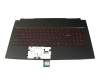 MSI GF75 Thin 10SDR/10SDK (MS-17F3) Original Tastatur inkl. Topcase DE (deutsch) schwarz/rot/schwarz mit Backlight