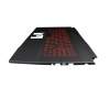 MSI GF76 Katana 11UE/11UEK (MS-17L1) Original Tastatur inkl. Topcase DE (deutsch) schwarz/schwarz mit Backlight