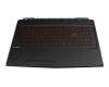 MSI GL63 8RE/8RDS/9RDS (MS-16P5) Original Tastatur inkl. Topcase DE (deutsch) schwarz/schwarz mit Backlight