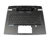 MSI GT77 12UGS-011 Original Tastatur inkl. Topcase DE (deutsch) schwarz/schwarz mit Backlight