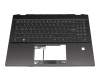 MSI Summit E16 Flip Evo A13MT (MS-1592) Original Tastatur inkl. Topcase DE (deutsch) schwarz/schwarz mit Backlight