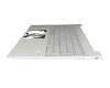 N02261-041 Original HP Tastatur inkl. Topcase DE (deutsch) silber/silber mit Backlight