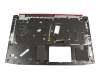 NKI151305D Original Acer Tastatur inkl. Topcase DE (deutsch) schwarz/schwarz mit Backlight (GeForce 1050)