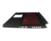 NKI15131BM Original Acer Tastatur inkl. Topcase CH (schweiz) schwarz/rot/schwarz mit Backlight