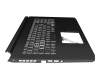 NKI15131E6 Original Acer Tastatur inkl. Topcase DE (deutsch) schwarz/schwarz mit Backlight