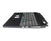 NSK-RAQEBC Original Acer Tastatur inkl. Topcase US (englisch) schwarz/weiß/schwarz mit Backlight