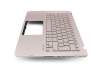 NSK-WB80G Original Asus Tastatur inkl. Topcase DE (deutsch) silber/rosé mit Backlight