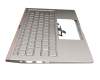 NSK-WRHBU 0G Original Asus Tastatur inkl. Topcase DE (deutsch) silber/silber mit Backlight
