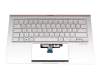 NSK-WRHBU 0G9Z.NFKBU.H0G Original Darfon Tastatur inkl. Topcase DE (deutsch) weiß/silber mit Backlight