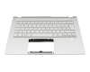PK1334G1E14 Original Acer Tastatur inkl. Topcase CH (schweiz) silber/silber mit Backlight