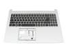 PK133N61A13 Original Acer Tastatur inkl. Topcase DE (deutsch) schwarz/silber