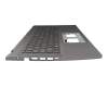 PK133TY1C14 Original Acer Tastatur inkl. Topcase CH (schweiz) grau/grau mit Backlight