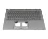 PK133TY1C18 Original Acer Tastatur inkl. Topcase FR (französisch) grau/grau mit Backlight