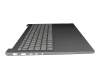 PL5CVXB-GR Original Lenovo Tastatur inkl. Topcase DE (deutsch) grau/grau mit Backlight