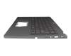 QV03P_A40EWL Original Acer Tastatur inkl. Topcase DE (deutsch) silber/silber mit Backlight