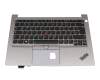 RK131HJ3D11 Original Lenovo Tastatur inkl. Topcase DE (deutsch) schwarz/silber mit Backlight und Mouse-Stick