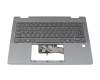 SG-B5880-2JA Original LiteOn Tastatur inkl. Topcase BE (belgisch) grau/grau mit Backlight
