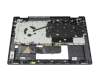 SG-B5880-2JA Original LiteOn Tastatur inkl. Topcase BE (belgisch) grau/grau mit Backlight