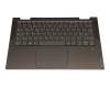 SN20X64664 Original Lenovo Tastatur inkl. Topcase DE (deutsch) grau/dunkelgrün mit Backlight